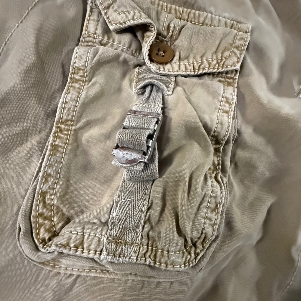 Vintage Polo Ralph Lauren Cargo Pants Mens 36x32 Tan Khaki Military Paratrooper - Picture 6 of 12